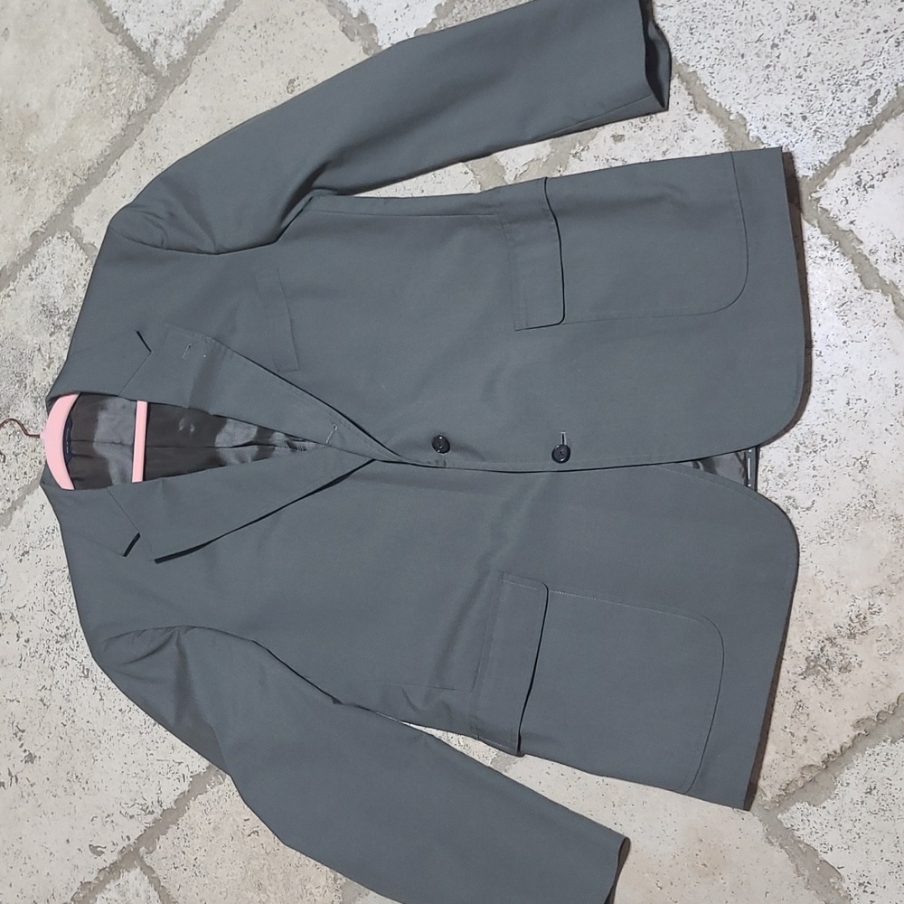 Brooks Brothers Suit Jacket Size 44L in Olive Color - Picture 1 of 9